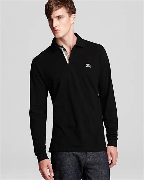 burberry polo t|burberry long sleeve polo men's.